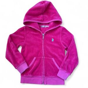 Vintage Juicy Couture Girls Pink Zip Up Hoodie